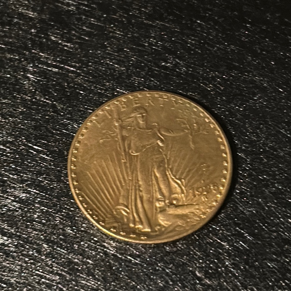 Big gold coin